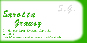 sarolta grausz business card